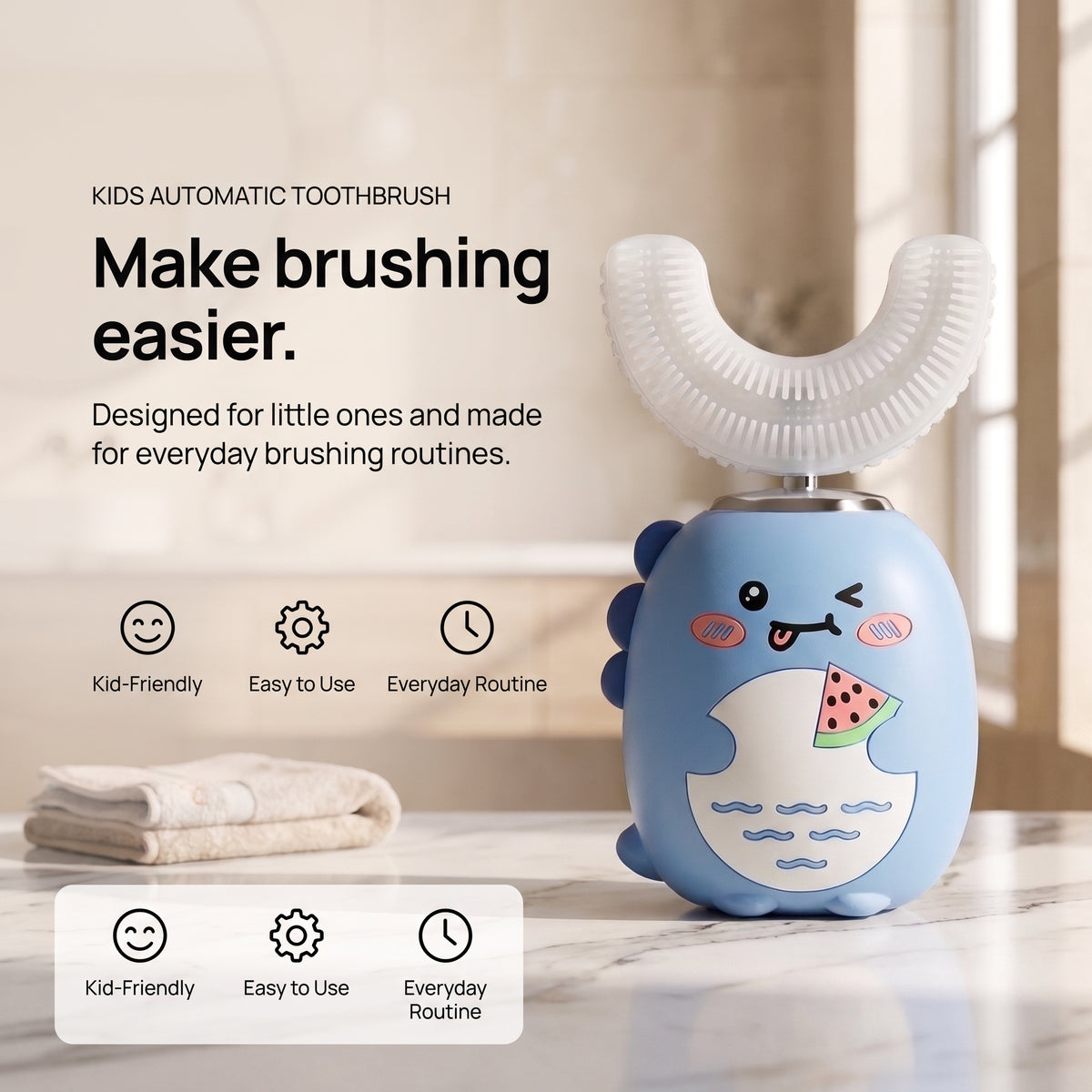 Kids’ 360-Degree Gentle Sonic Toothbrush